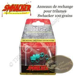 SWHACKER Anneaux de rechange pour lames de chasse mécaniques 100 grains 1,50" (cut) trilames