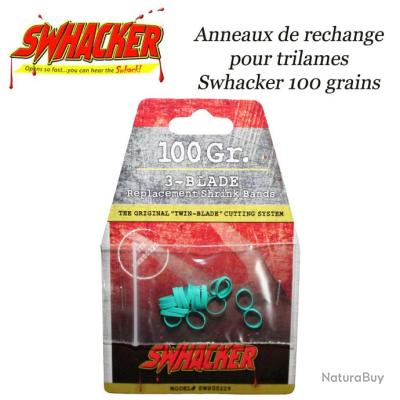 SWHACKER Anneaux de rechange pour lames de chasse mécaniques 100 grains 1,50 (cut) trilames