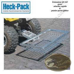 HECK-PACK Extension QUAD pour panier porte gibier avec attache rapide pour boule de remorque 10 cm