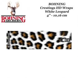 BOHNING Blazer Cresting HD Arrow Wraps 4 ou 7 pouces autocollants pour flèches 4" pouces White Leopa