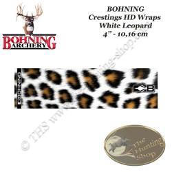 BOHNING Blazer Cresting HD Arrow Wraps 4 ou 7 pouces autocollants pour flèches 4" pouces White Leopa