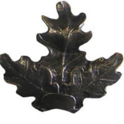 Feuille de chêne bronze 8 x 8 cm