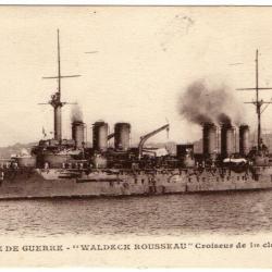 CPA - MARINE DE GUERRE - WALDECK ROUSSEAU " Croiseur de 1er classe N°872