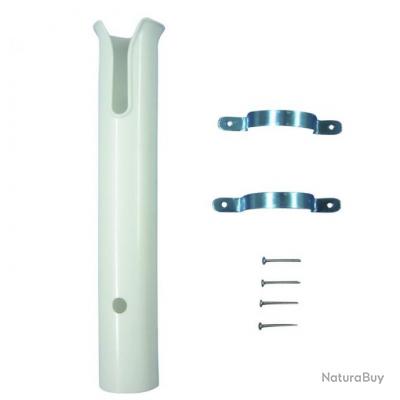 Porte canne cloison Plastique -Simple - alciumpeche