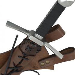 Dague de combat « Octo »  avec fourreau Cuir