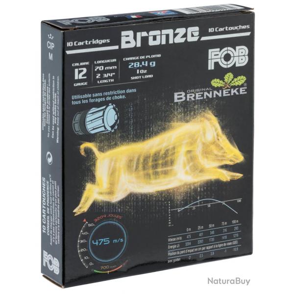 Balle Fob Brenneke Bronze Calibre 12/70