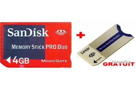 Carte De Memoire Sandisk Pro Duo 4gb Memory Stick Pour Sony