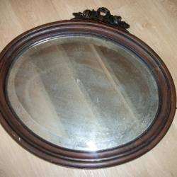 Ancien miroir articulé ovale (Début XXe)