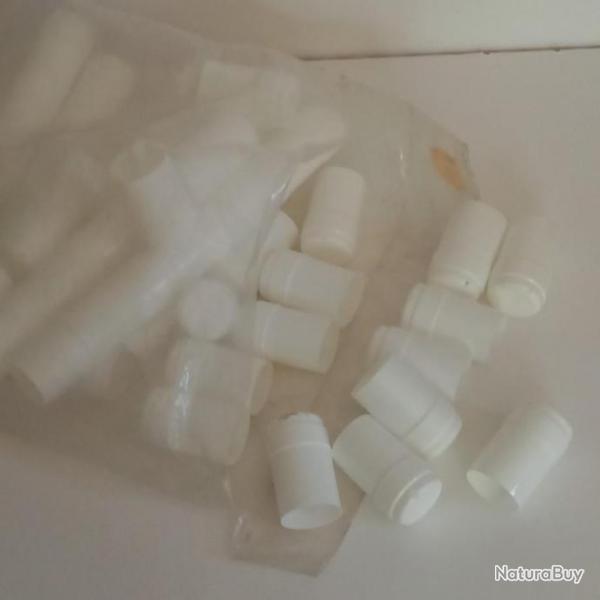 Capsules thermortractables Typ M blanc , lot de 45,