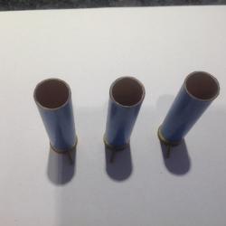 Lot de  3 douilles vides a broche neuve en calibre 24 bleue m. G m.  Collector n. 1