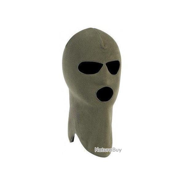 Cagoule polaire trois trous kaki PERCUSSION
