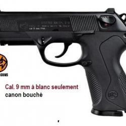Pistolet Militaire à blanc  Mod. P4  Bronze Cal. 9mm