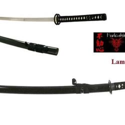 Katana  Seigi Practical Lame  MARU ( Bois noir laqu&eacute; )