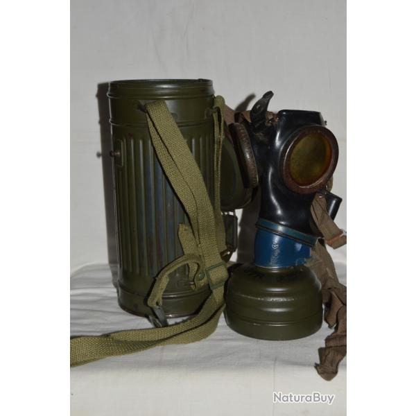 MASQUE A GAZ ALLEMAND MOD.1938 WEHRMACHT-HEER-LUFTWAFFE-MARINE-WAFFEN-2WW