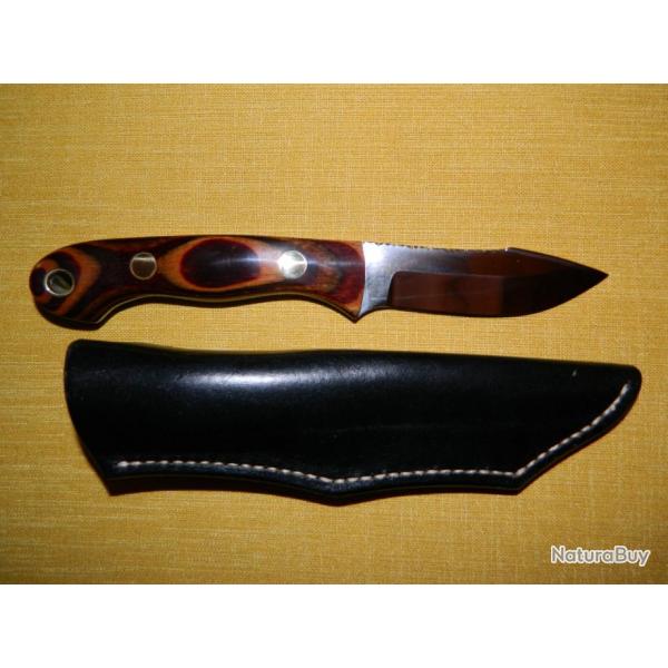 Couteau de chasse artisanal sign Alan Wood (England)