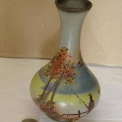 antique vase peint a la main  brentleigh ware made in england