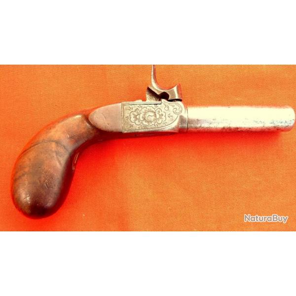 Pistolet de voyage XIX  balle force