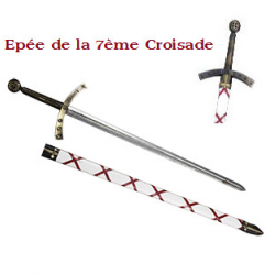 Réplique Epée Templière de la 7 ème croisade de 112 cm