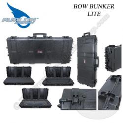 AVALON Tec X Bow Bunker LITE Valise rigide de protection et de transport avec roues intégrées pour a