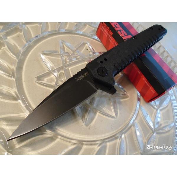 Couteau Kershaw Fatback A/O Military Lame Acier 8Cr13MoV Manche FRN KS1935