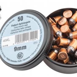 Cartouche Boite de 50 Balles 9 mm Flobert