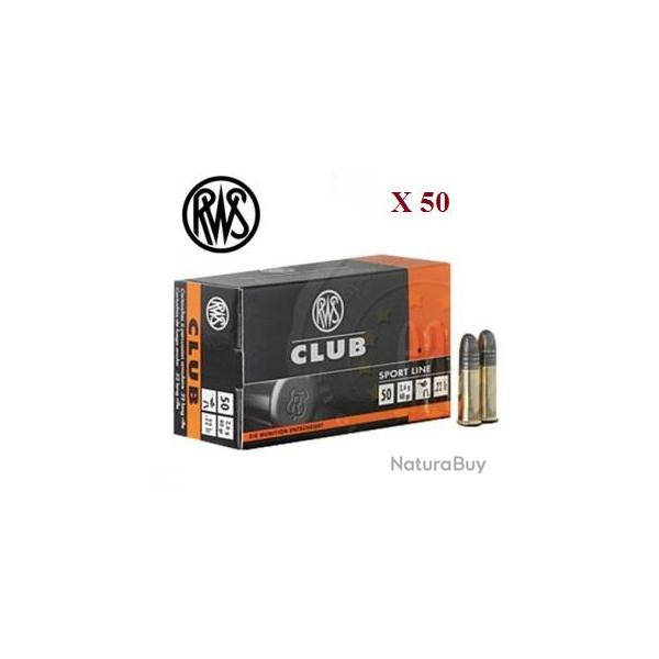 Cartouches 22LR  RWS CLUB  boite de 50