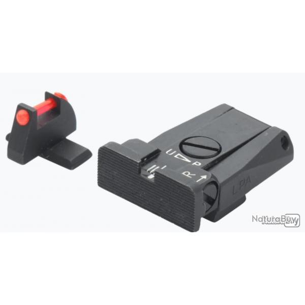 Set de mire pour Beretta Stock, Brigadier, Billenium avec viseur  queue d'aronde - LPA SIGHTS