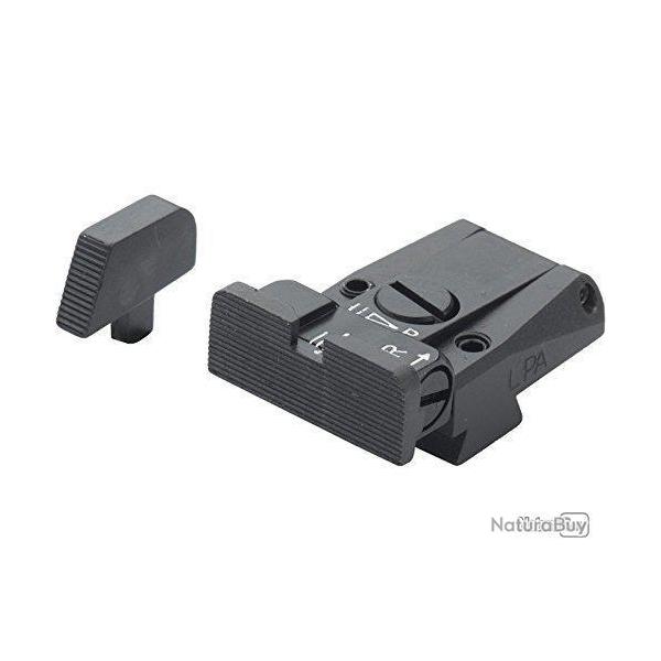 Set de mire LPA SIGHTS pour CZ 75 stake on front sight (NO 75 SP01) - style de feuille 18