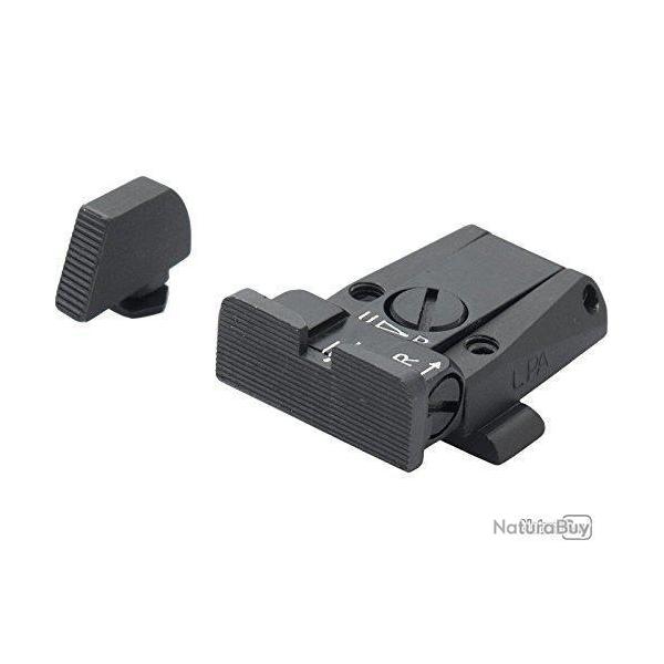 Set de mire LPA SIGHTS pour Glock - style de feuille 07