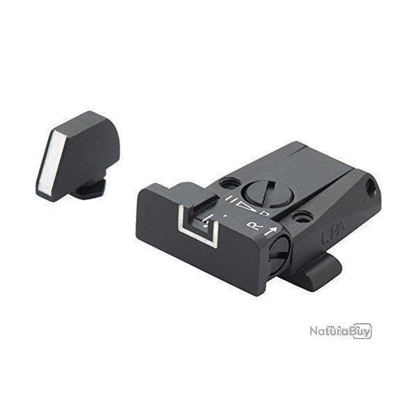 Set de mire LPA SIGHTS pour H&K P7 - style de feuille 18