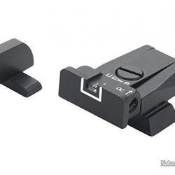 Set de mire LPA SIGHTS pour H&K USP 40, USP 45, HKP8, Cal. 9mm - style de feuille 18