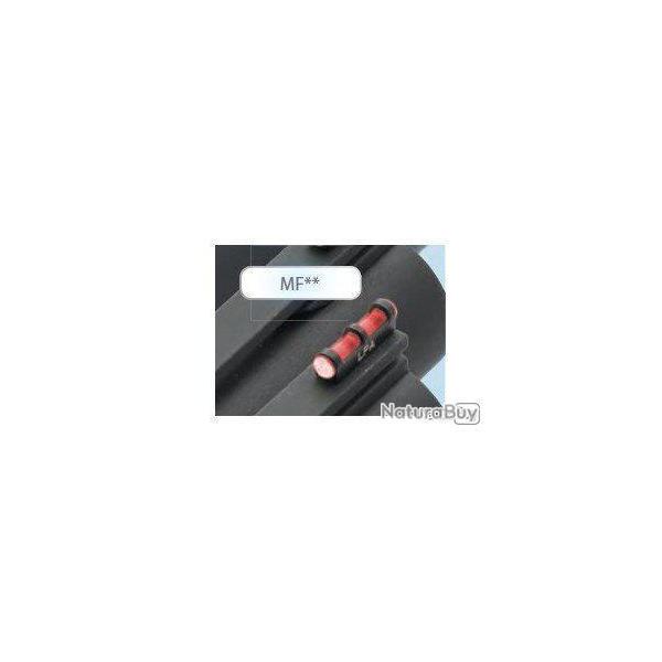Viseur LPA SIGHTS en fibre optique pour fusils de tir et chasse - Taille vis 2,6 MA - Couleur Rouge
