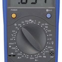 Multimètre digital CAT I 1000V / CAT II 600V mesure courant AC/DC tension DC/AC résistance capacité