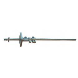 Trusquin universel réglage fin avec tige cilindrique et plaque carrée 57x45 mm 300 mm MIB STP300M