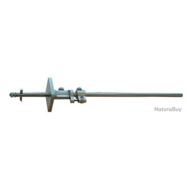Trusquin universel rglage fin avec tige cilindrique et plaque carre 57x45 mm 300 mm MIB STP300M