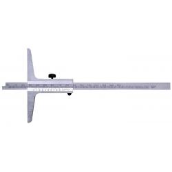 Jauge de profondeur en acier inoxydable chromé mat 1/20 mm DIN862 200 mm Limit DEPA200