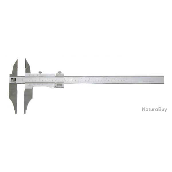 Pied  coulisse en acier inoxydable 250x80 mm 1/20 mtrique 1/128 pouces vis de blocage commande 