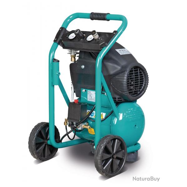 Compresseur de chantier mobile cuve 10 L 1,5 kW / 2 Ch 155 L/min 10 bars 230V Aircraft COMPACT-AIR