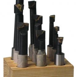 Jeu d'outils avec plaquettes brazées - têtes d'alésage MW-Tech KBS912