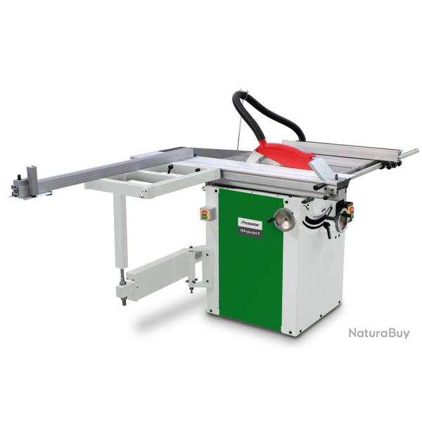 Scie  format hauteur de coupe 100 mm longueur 137 cm 3 kW 400V y comprise lame de scie circulaire