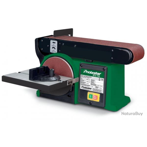 Ponceuse  bande et  disque 100x915 mm dia.150 mm 0,4 kW 230V Holzstar BTS150