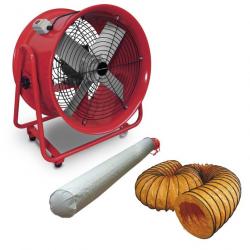 Ventilateur mobile MV500R avec tuyau et sac filtrant MW-Tools MV500RSET
