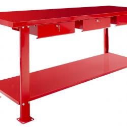 Établi 200 cm 3 tiroirs MW Tools DER2000