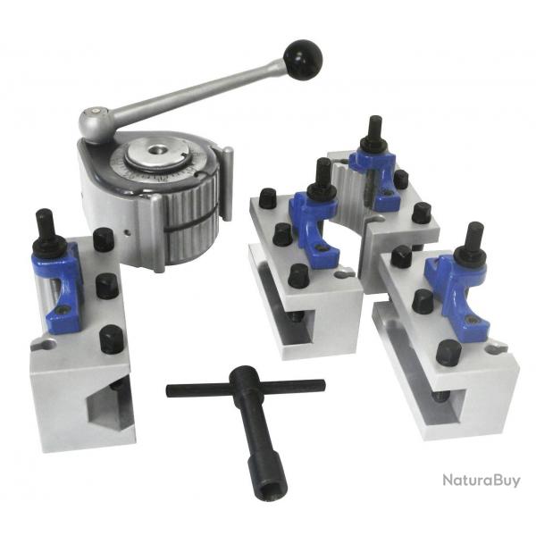 Jeu de 5 pcs tourelle porte-outils  changement rapide  40 positions pour tour  mtaux avec un di
