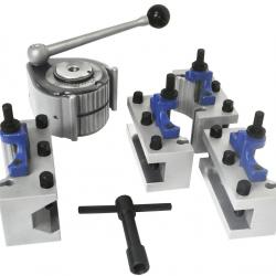 Jeu de 5 pcs tourelle porte-outils à changement rapide à 40 positions pour tour à métaux avec un di