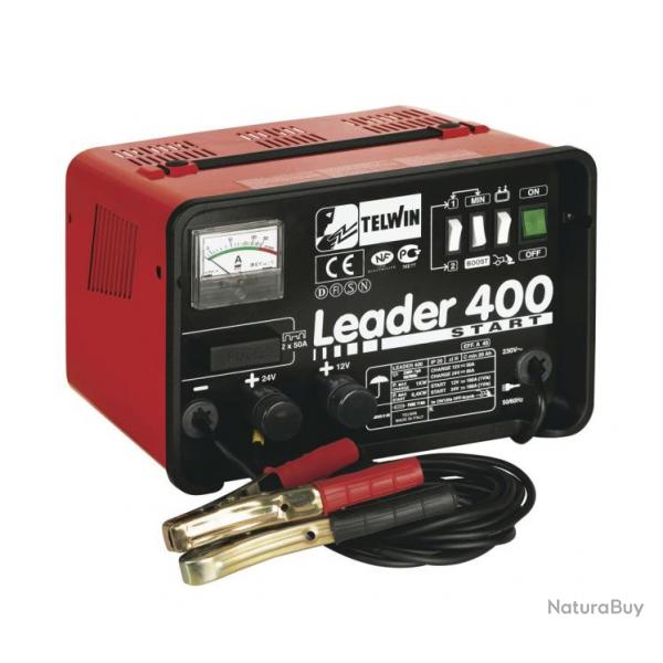 Chargeur de batterie avec fonction START Telwin LEADER 400