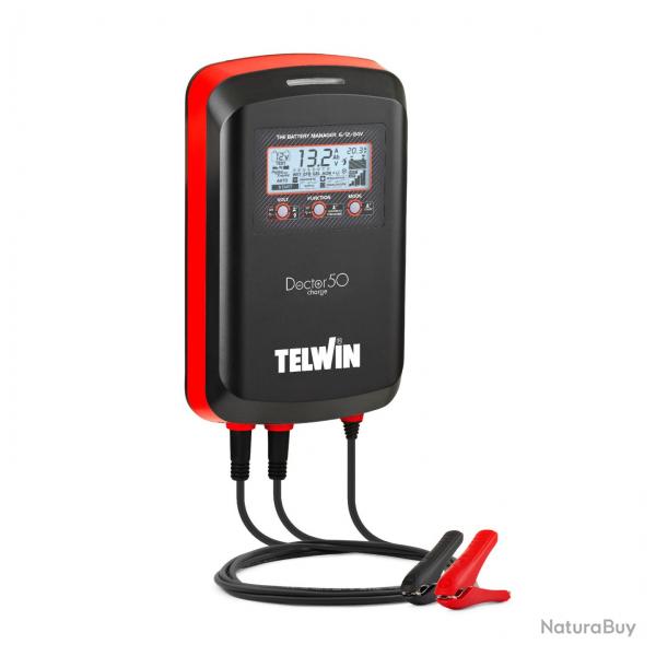 Manager de batterie chargeur d'entretien 6/12/24V 40/40/20A Telwin DOCTOR 50