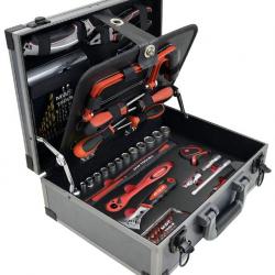 Coffret d'outils en aluminium complet 91 pièces MW Tools BTK91A