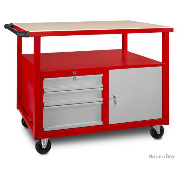tabli mobile 3 tiroirs + 1 armoire MW Tools DEW12060L