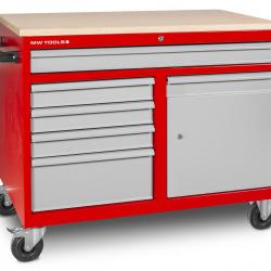 Établi mobile 5 tiroirs + 1 armoire MW Tools DEW12060L5